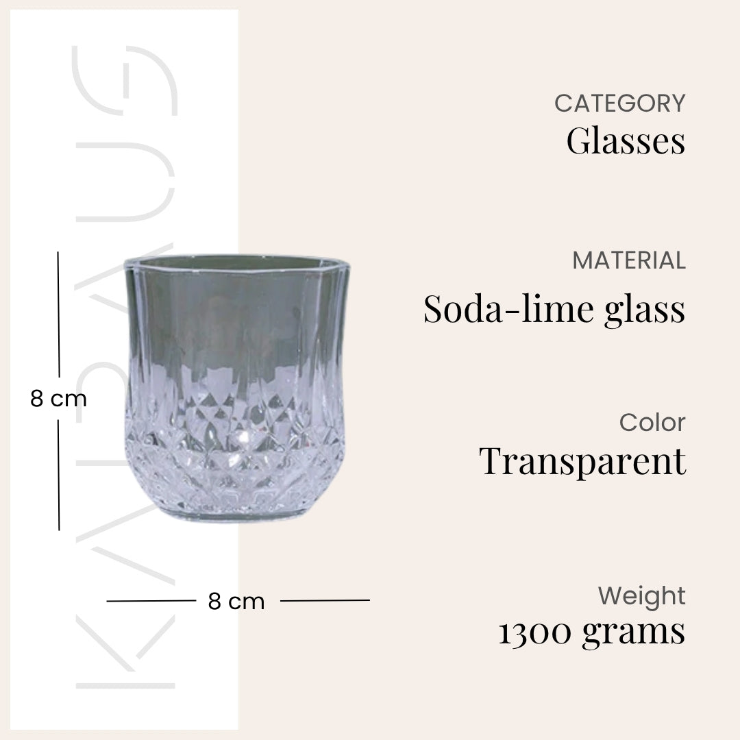 Modern Clear Glass Set

