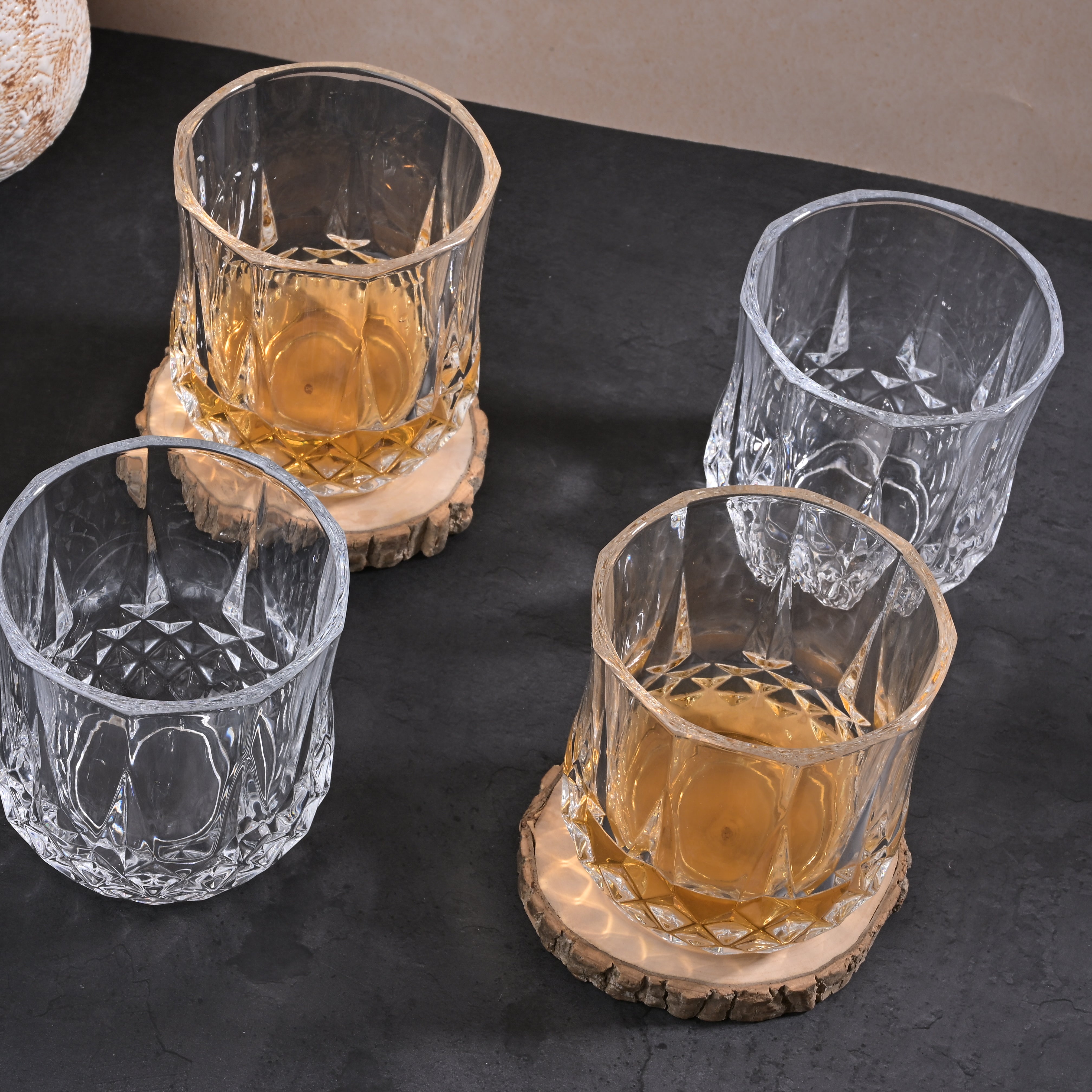 Elegant Clear Glass Tumblers

