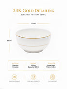 24K gold dining bowl

