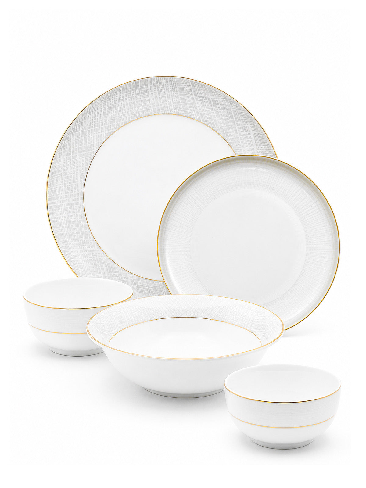 Regal Spell 24K pure gold detailing porcelain dinner set 27 pcs

