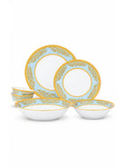 Riva Real Gold Dinner Set 28 Pcs featuring an elegant premium design

