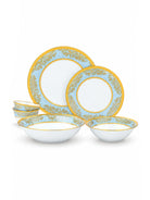 Riva 28 Piece Real Gold Dinner Set product close-up

