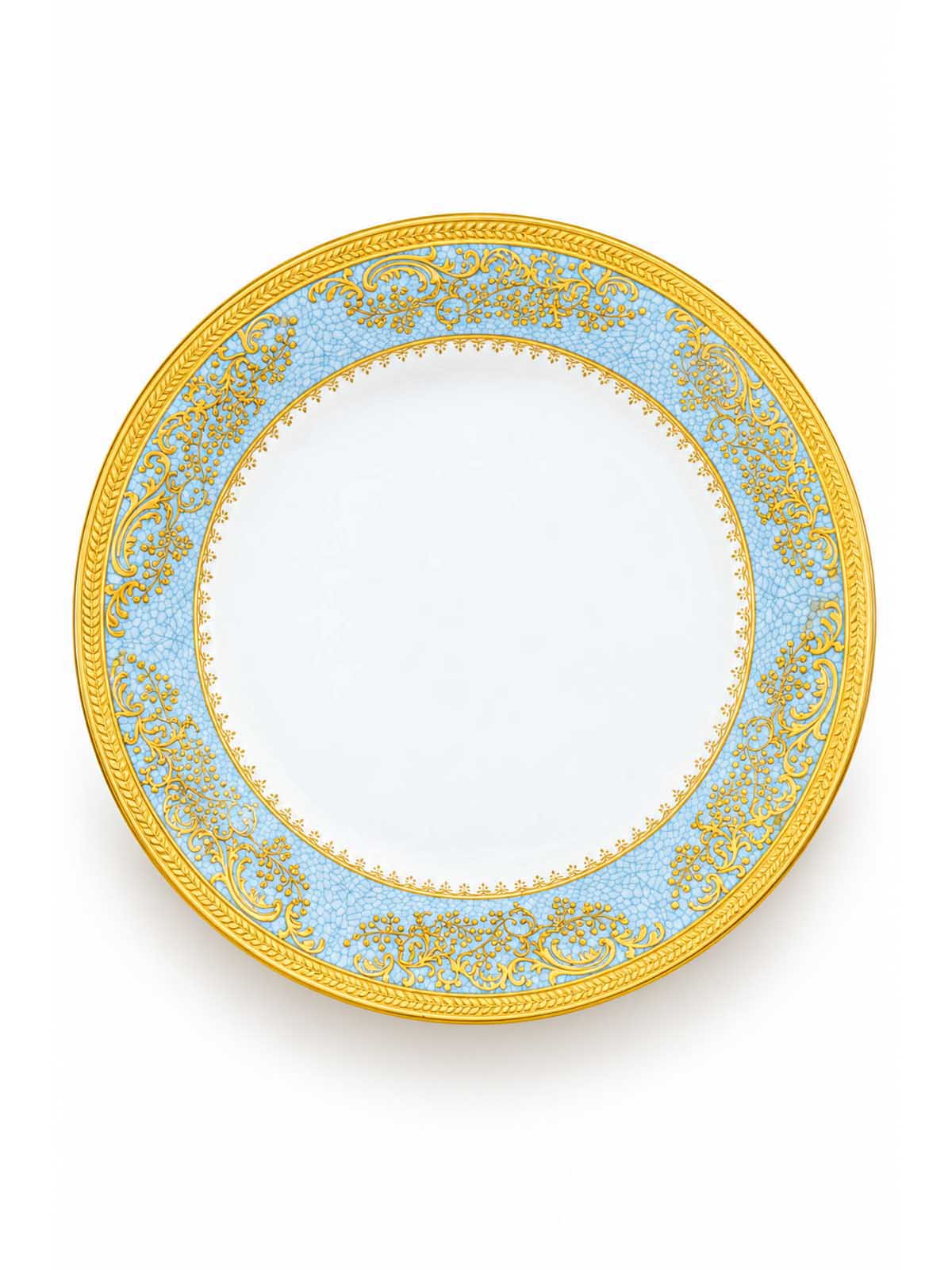 Riva Real Gold Dinner Set 28 Pcs arranged on a dining table

