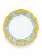 Riva Real Gold Dinner Set 28 Pcs arranged on a dining table

