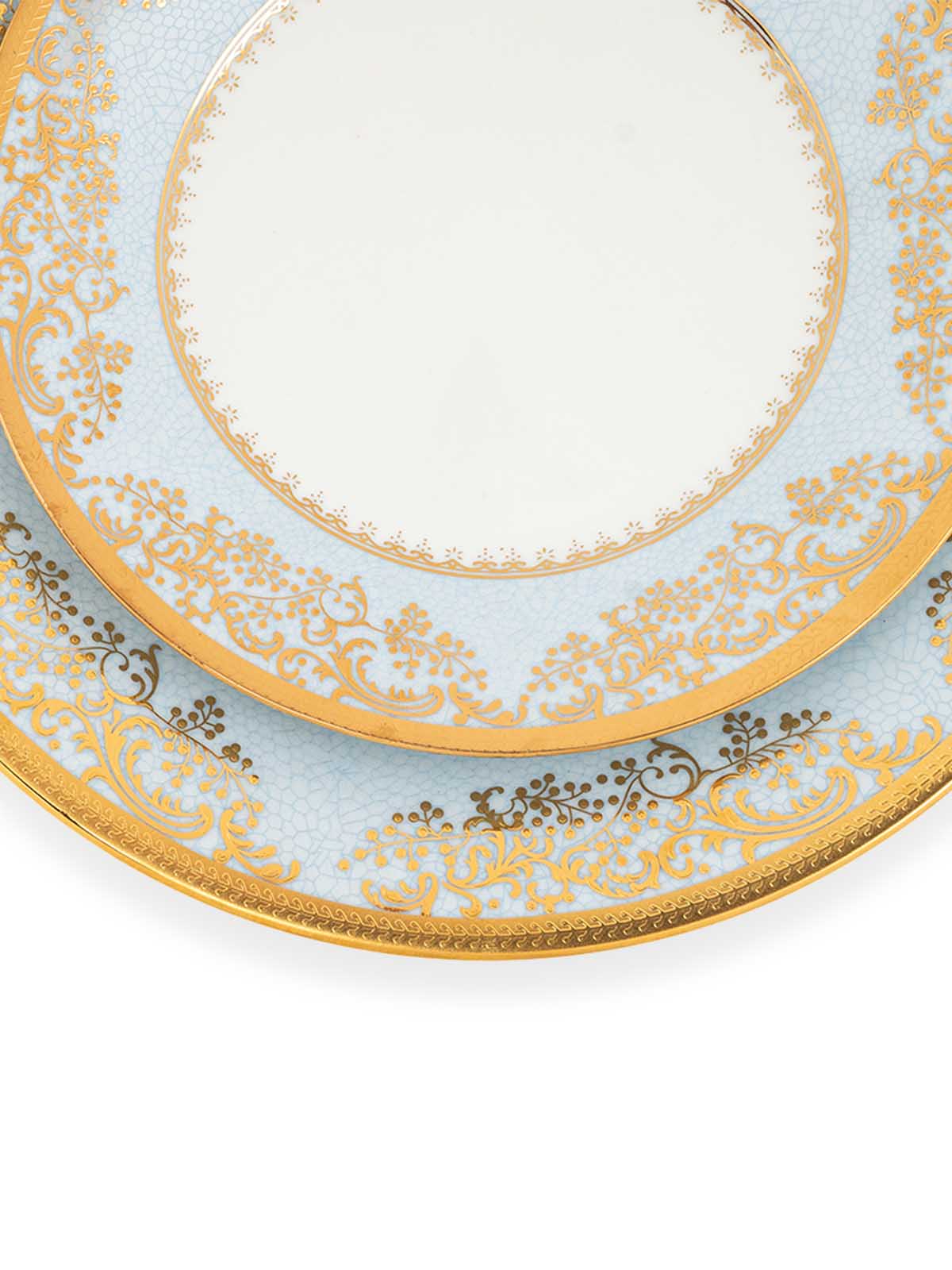 Riva Real Gold Dinner Set product photography for a premium tableware collection

