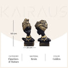Royal African Queen decorative statues for living room decor

