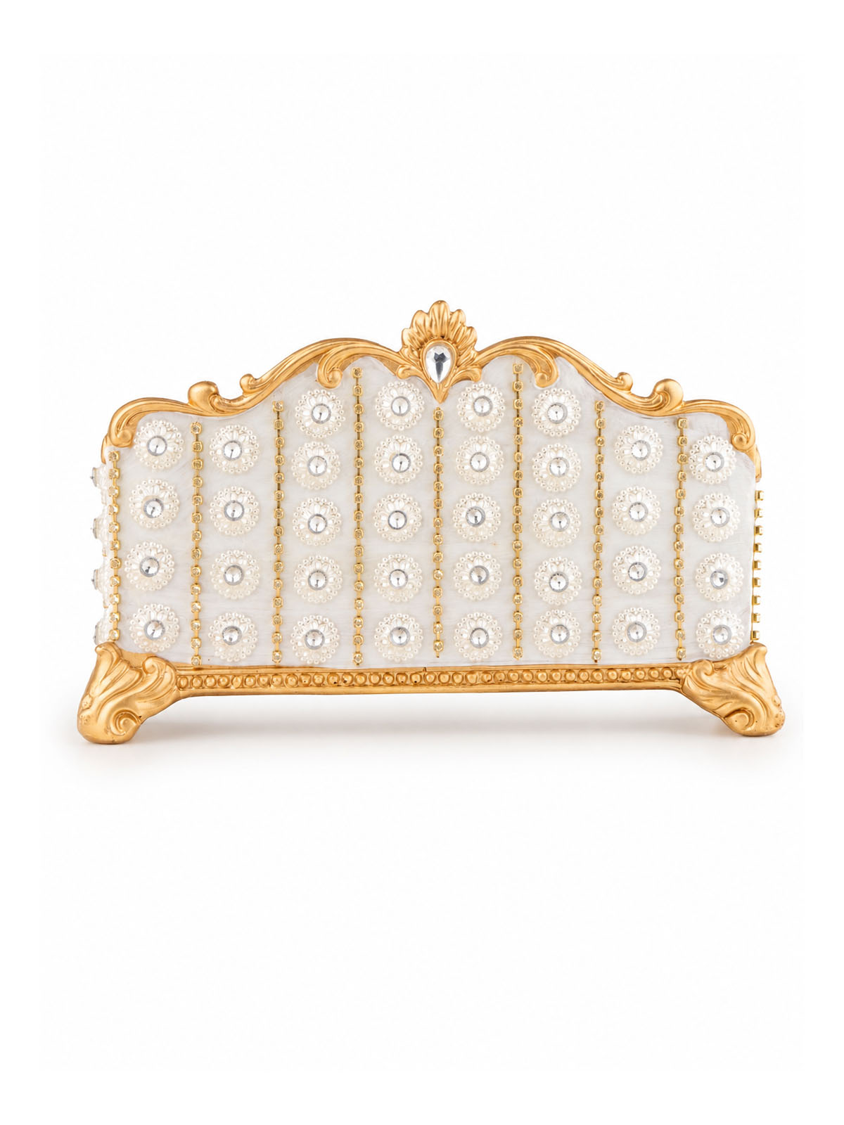 Royal-style tissue holder for elegant living room decoration

