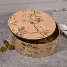 Vintage-style white wooden storage box for home decor

