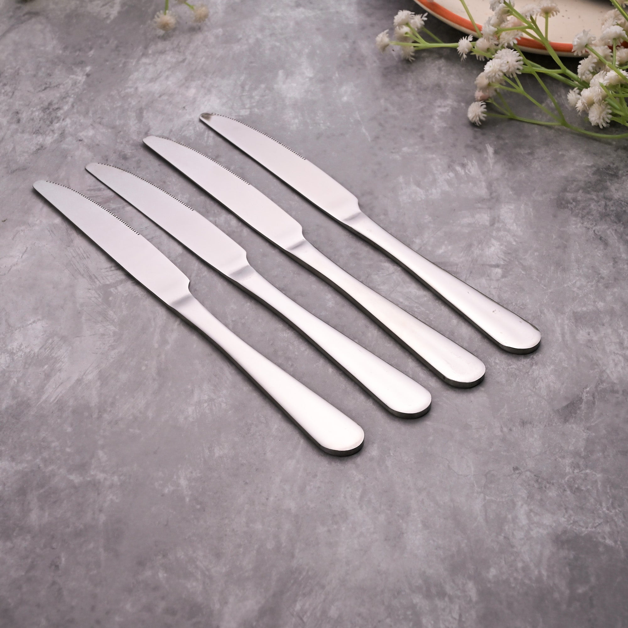 ShinyChic Knife Pair Set of 4 – Elegant Stainless Steel Cutlery Collection

