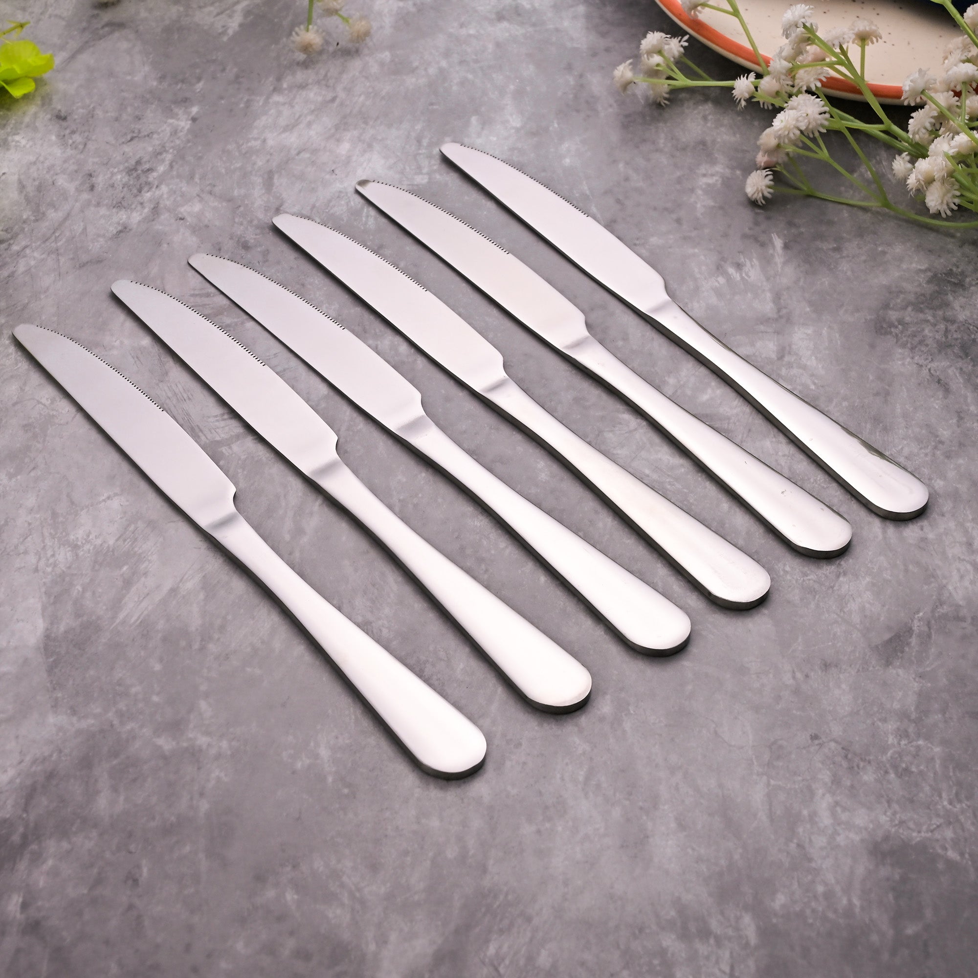 ShinyChic Knife Pair Set of 6 – Elegant Stainless Steel Cutlery Collection


