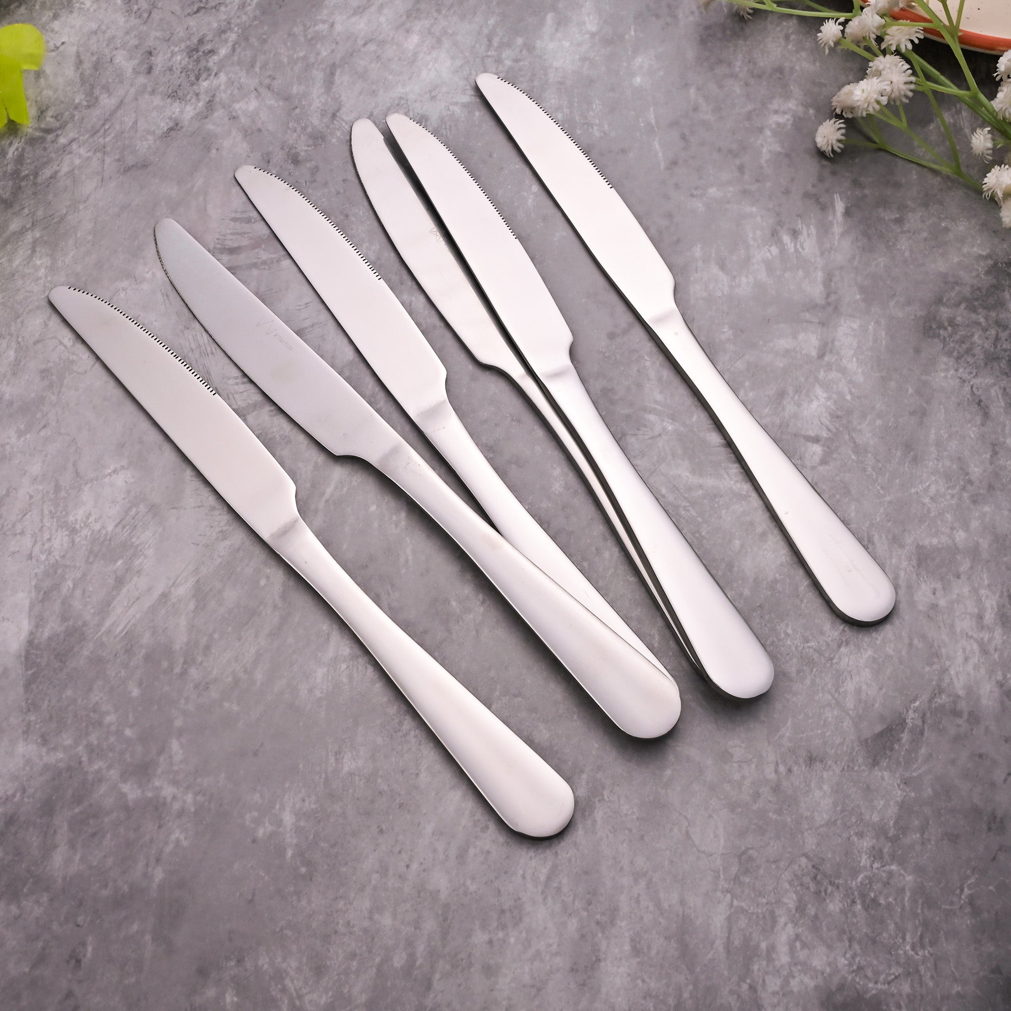 ShinyChic Knives – Set of Six with a Sleek and Polished Finish

