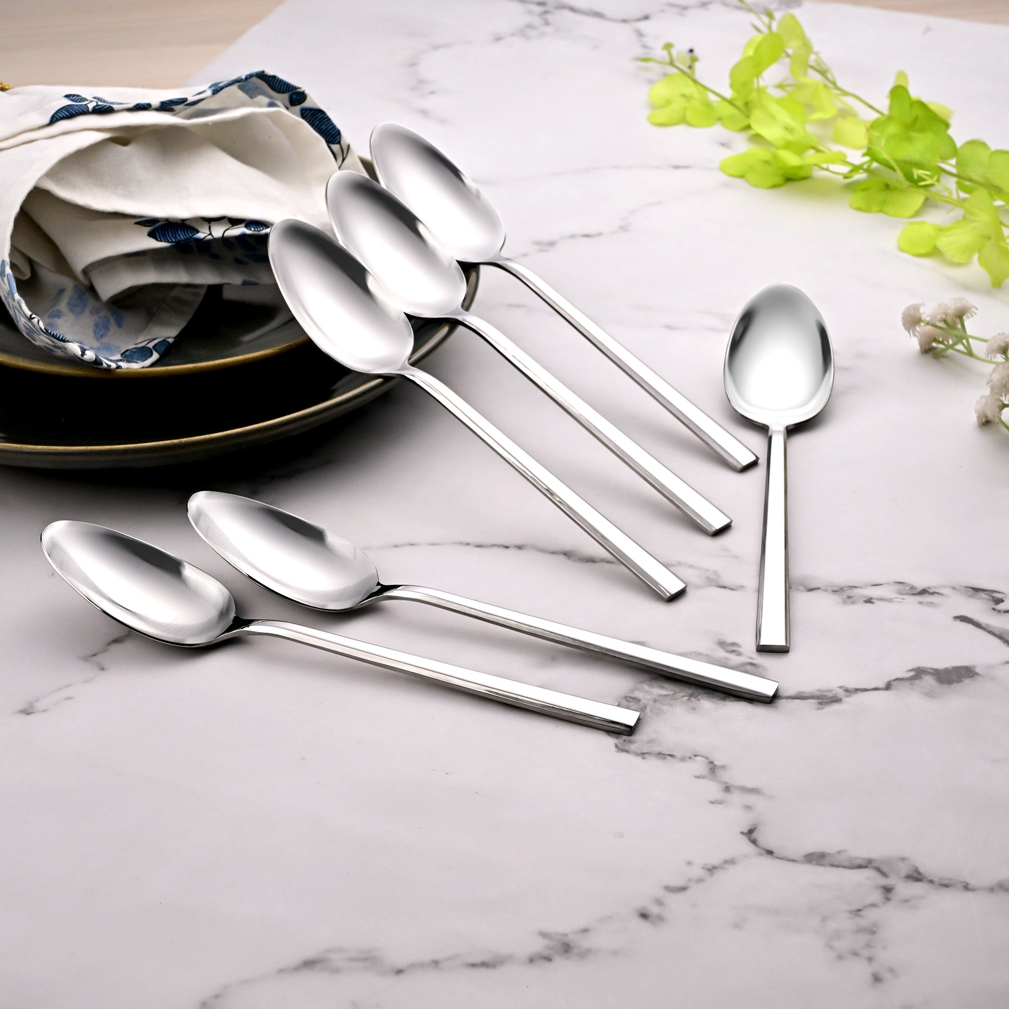 Sleekline Stainless Spoons for Serving Tea, Coffee, and Desserts


