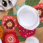 Handmade narrow table mat for elegant table settings
