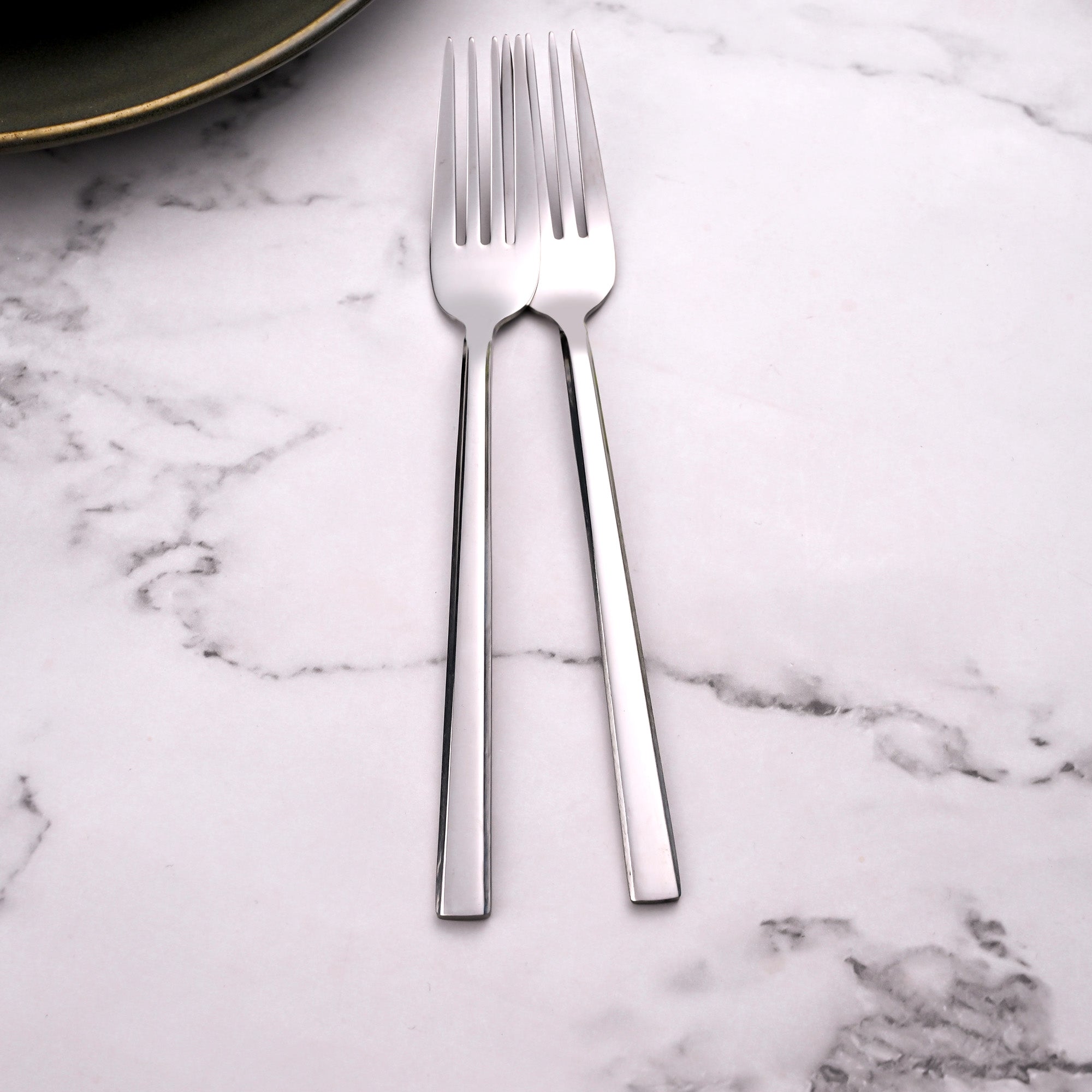 Premium SmoothGrip Stainless Steel Forks with a Modern Design

