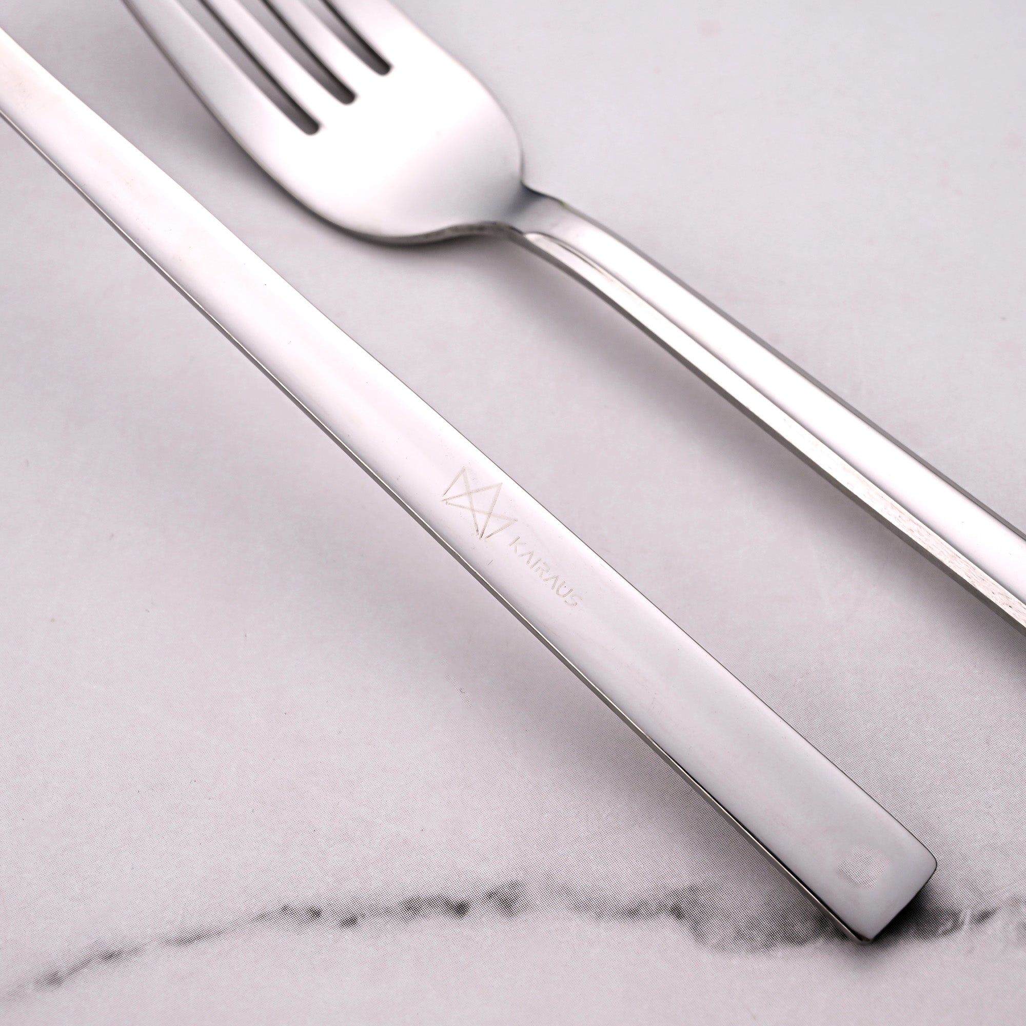 Elegant Stainless Steel Forks with SmoothGrip Handles


