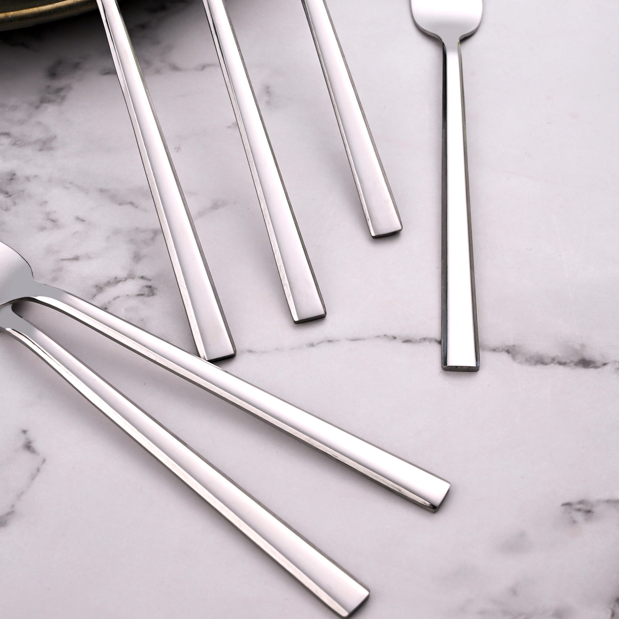 Elegant Stainless Steel Forks with SmoothGrip Handles

