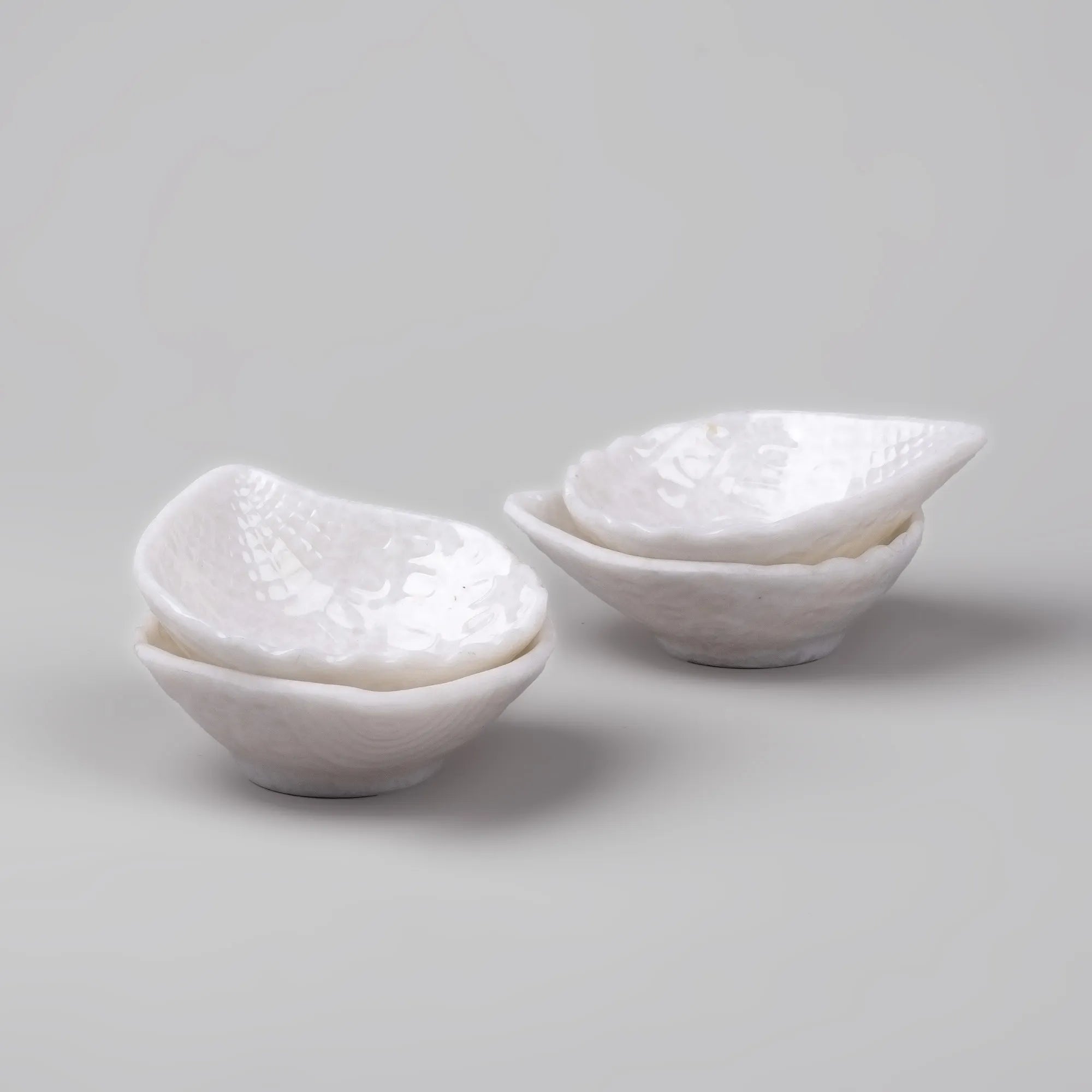 White melamine dipping bowls set of 4

