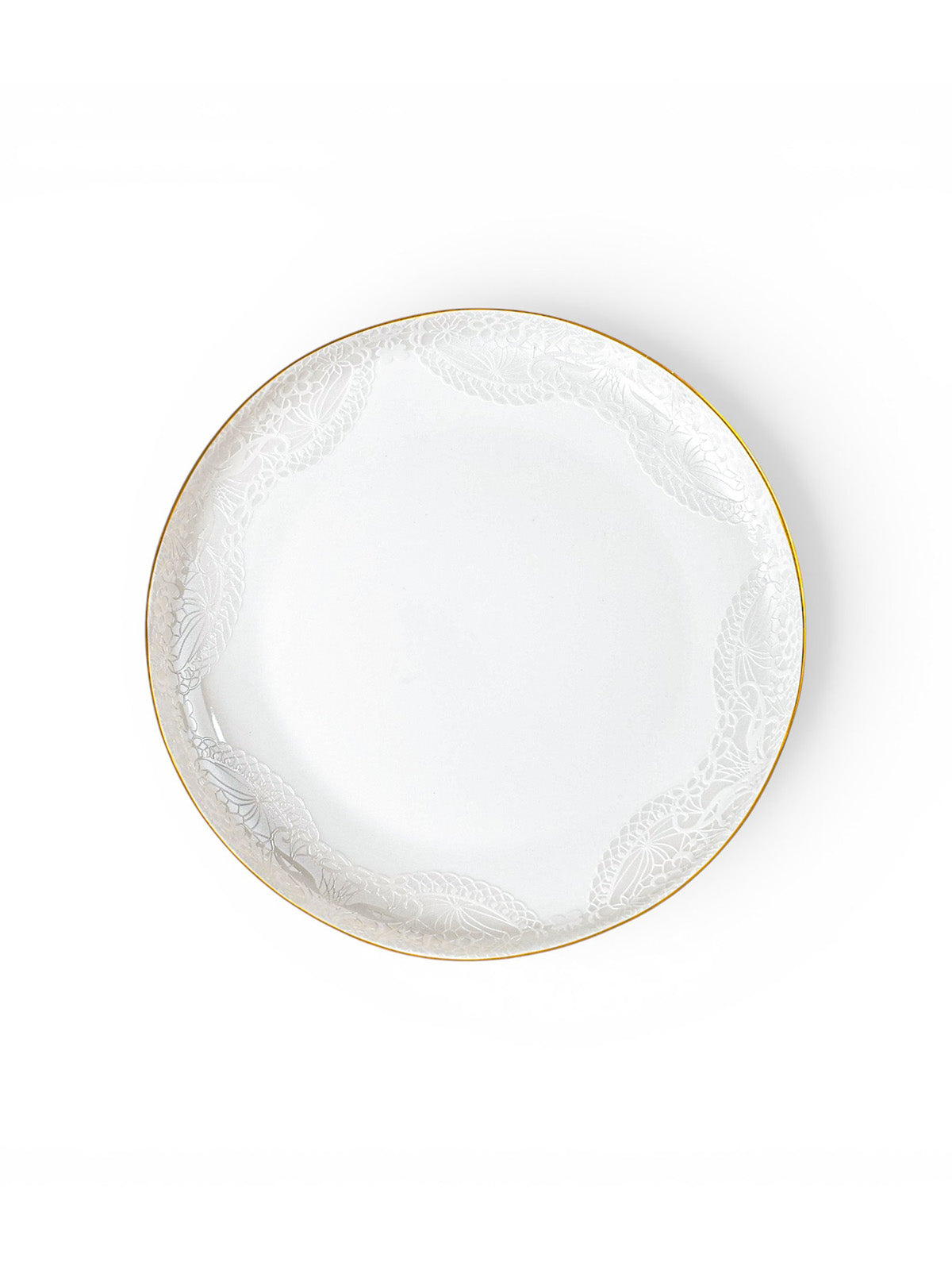 Snowflake 24K Gold Dinner Plate

