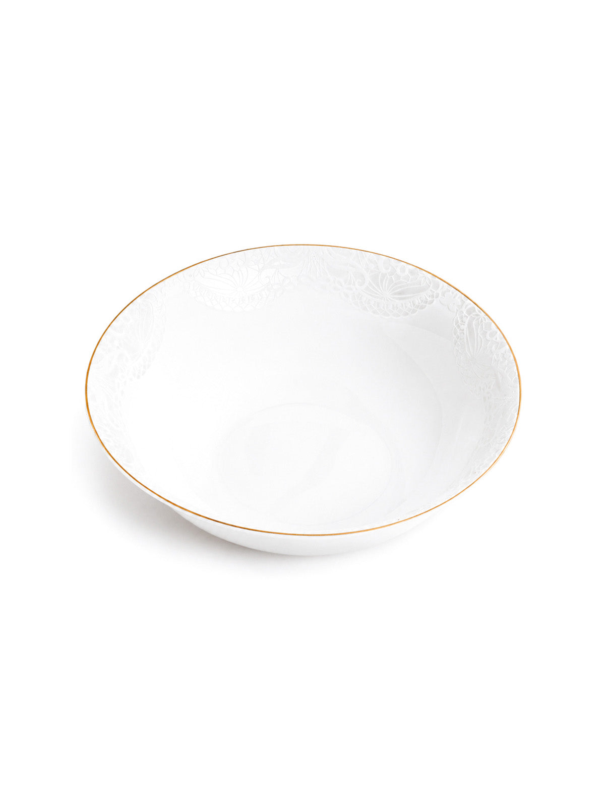 Snowflake 24K gold serving bowl

