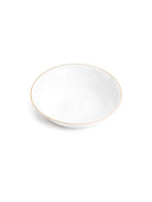 Snowflake porcelain dinnerware set with pure 24K gold accents

