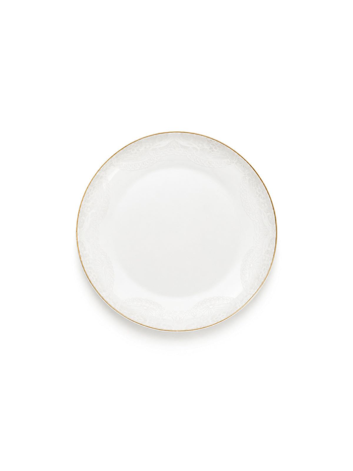 Elegant Snowflake 27-piece porcelain dinner set

