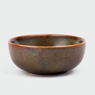 Two-piece brown ceramic bowl set

