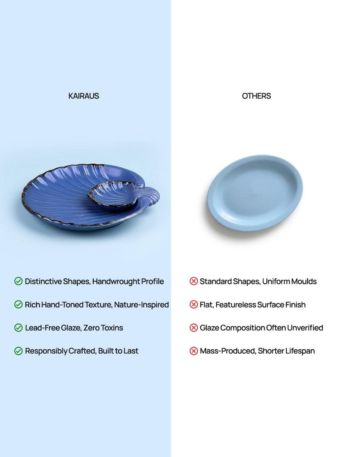 Subtle Blue Serving Platter
