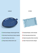 Teal Leaf Serving Platter
