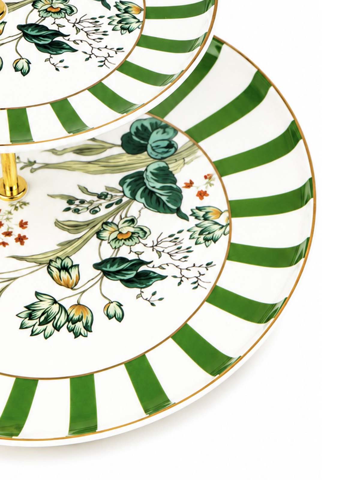 The Golden France decorative real gold serving stand

