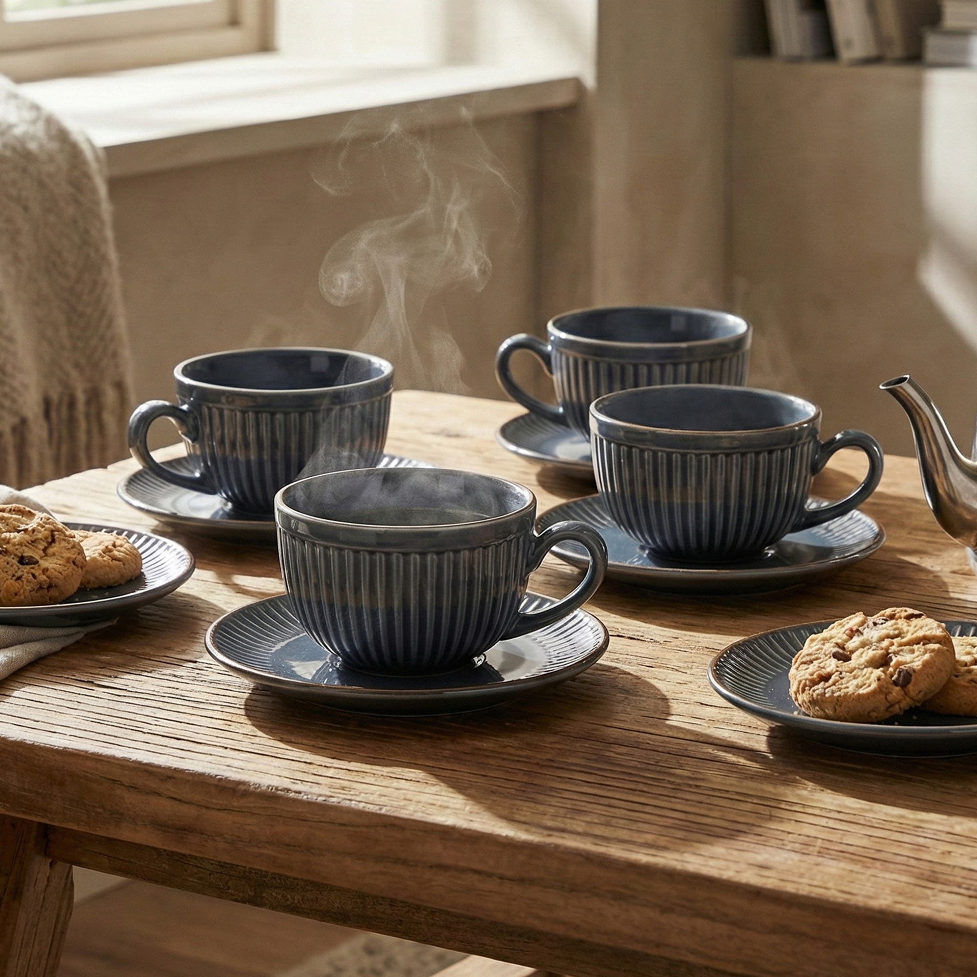 Aesthetic new bone china tea cups set


