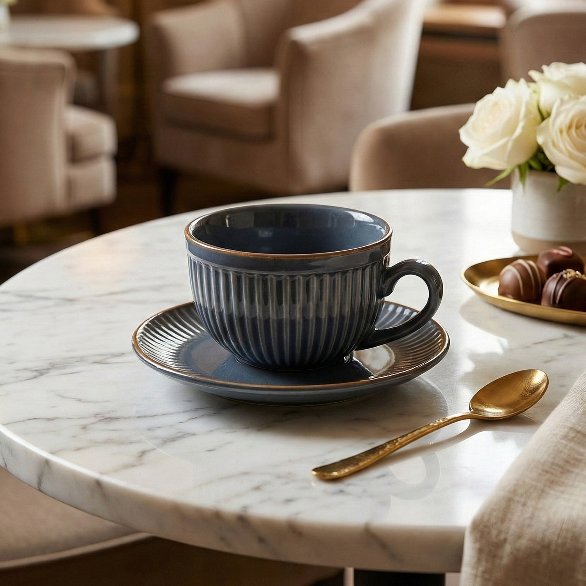 Aesthetic new bone china tea cups

