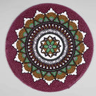 Handmade turquoise braided placemat for dining table
