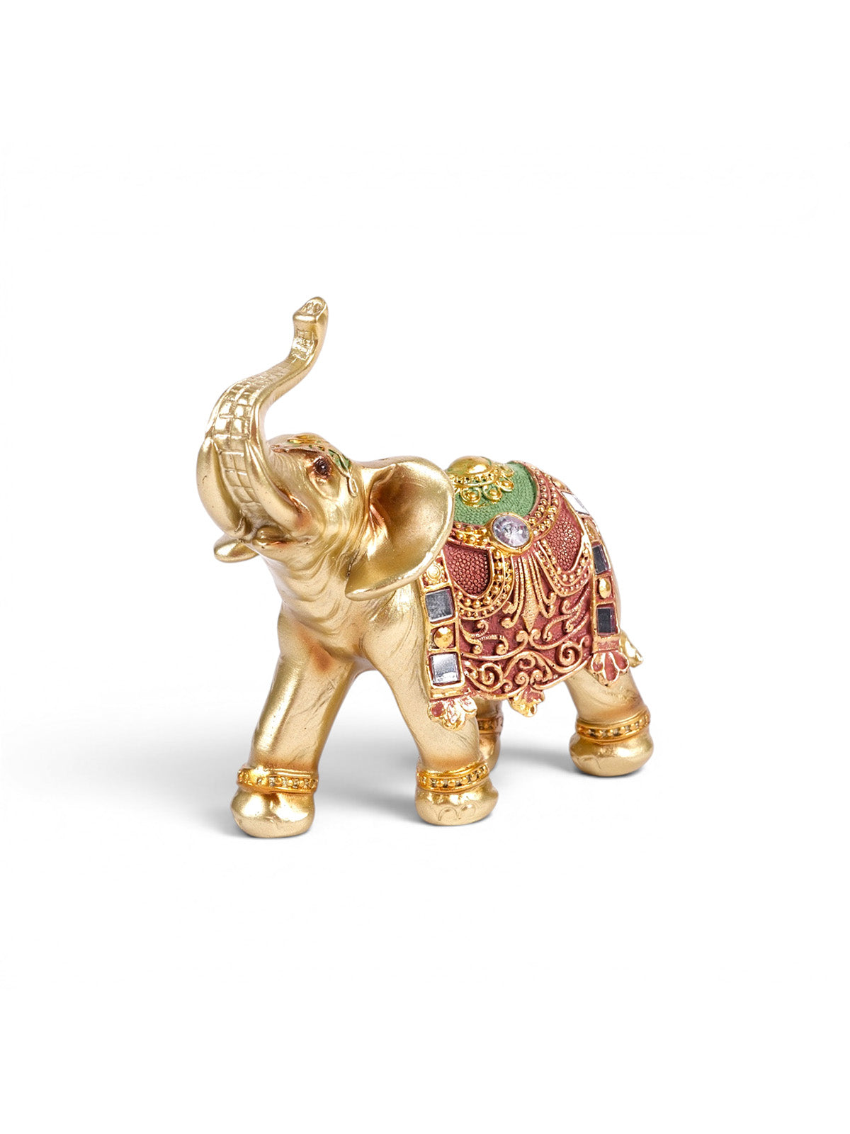 Vaibhav Golden Elephant Figurine displayed as home decor

