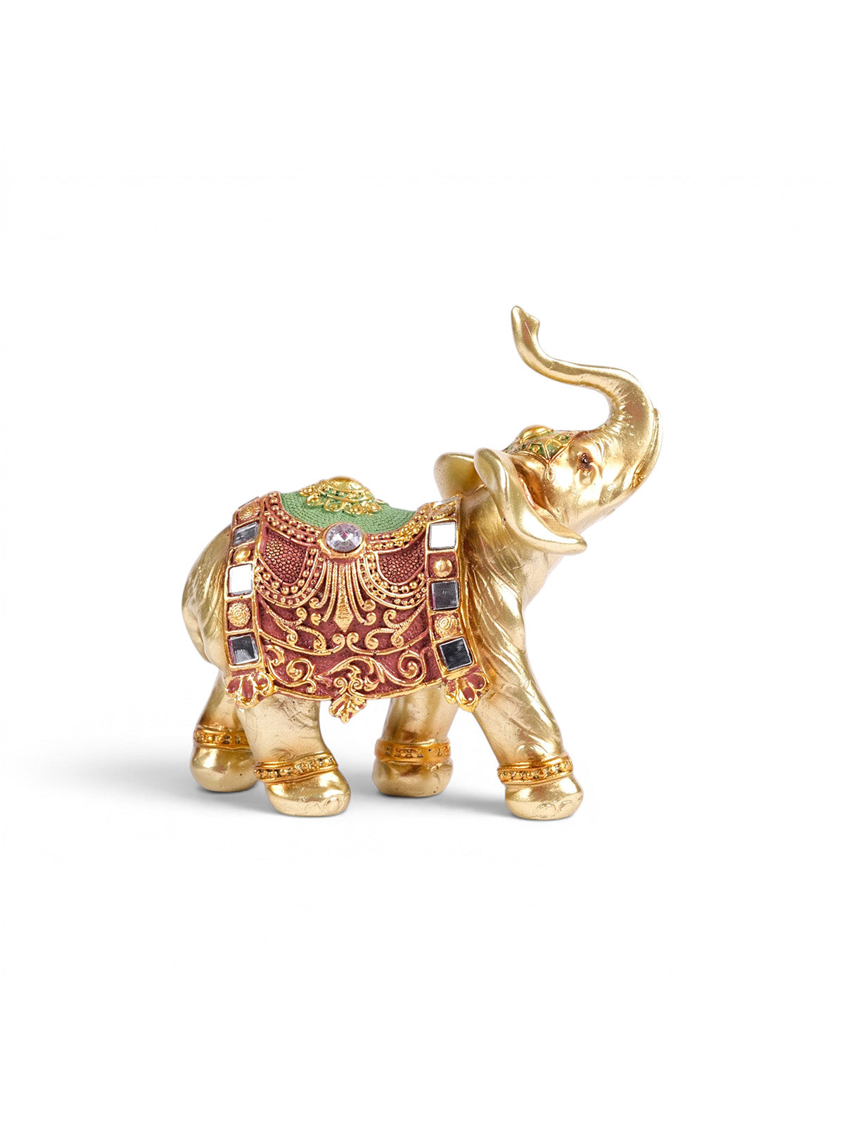 Vaibhav elephant figurine with a rich golden finish

