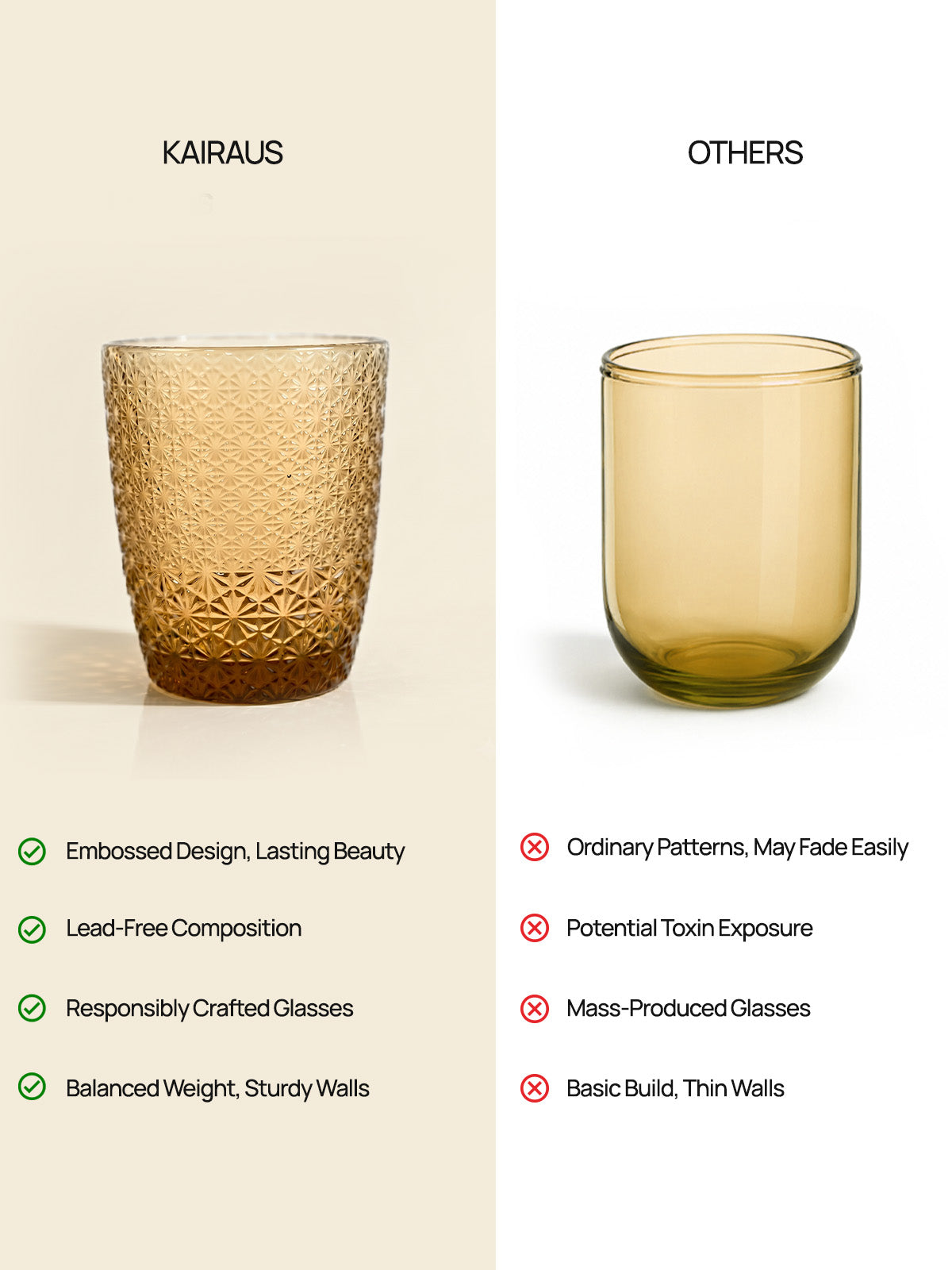 Valley Vintage Floral glasses for serving beverages