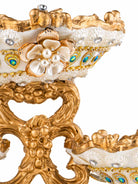 Victorian 2-Tiered Resin Fruit Basket product close-up

