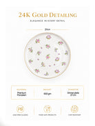 Victorian-inspired 24K gold dinner plate

