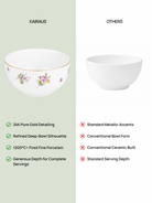 Victorian Ode gold serving bowl

