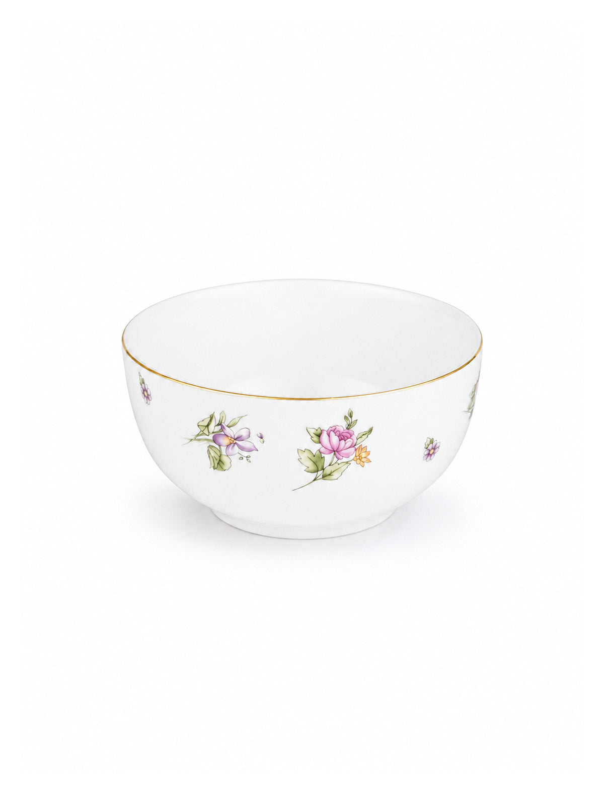 Victorian Ode 27-piece dinnerware set with gold accents

