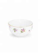 Victorian Ode 27-piece dinnerware set with gold accents

