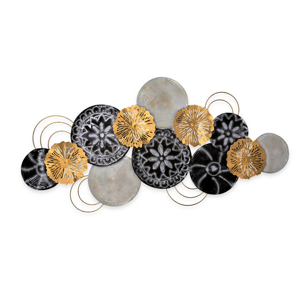 Modern Multicolour Metallic Plate Wall Art