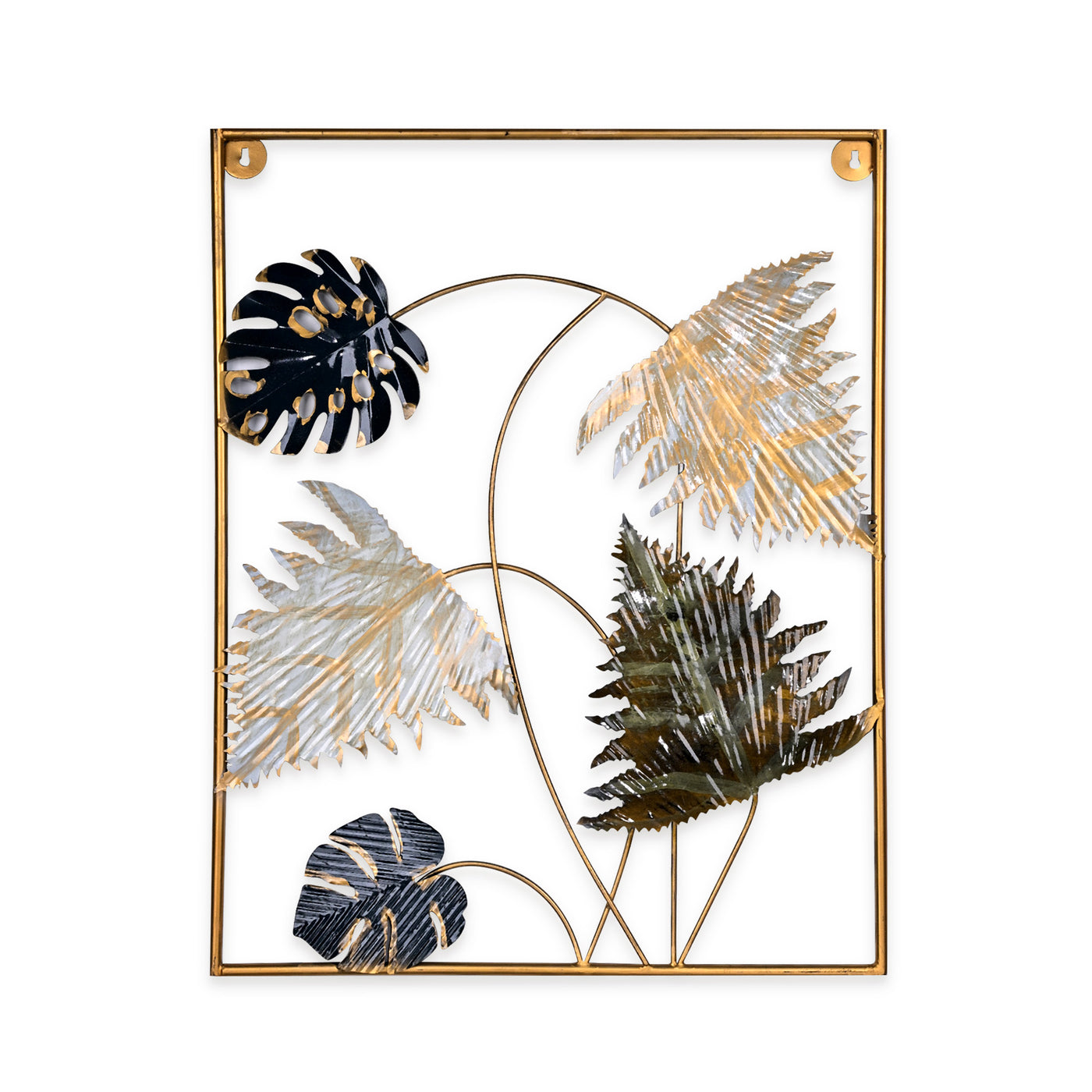 Modern Metal Leaf Wall Art
