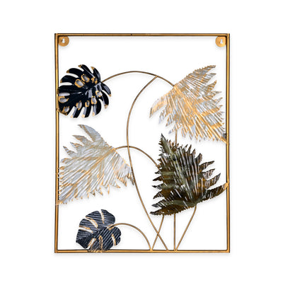 Modern Metal Leaf Wall Art