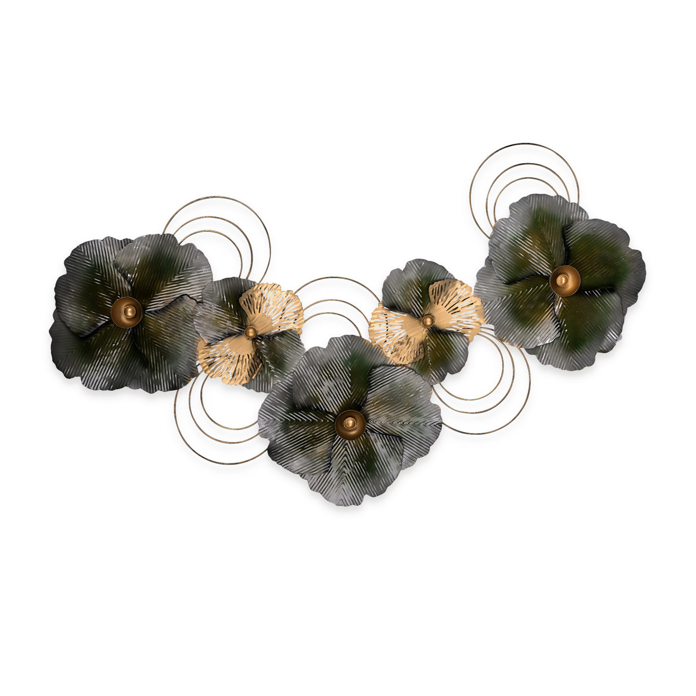 Floral Fusion Metal Wall Art