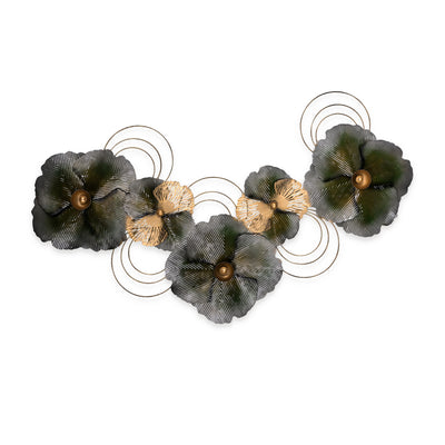 Floral Fusion Metal Wall Art