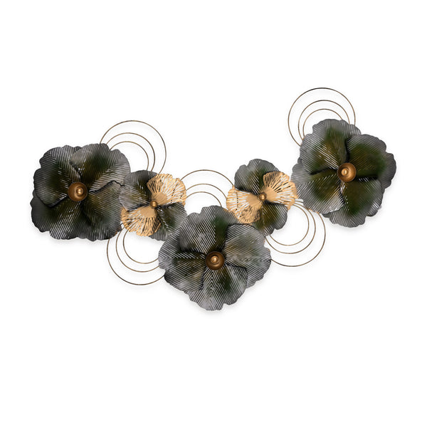 Floral Fusion Metal Wall Art