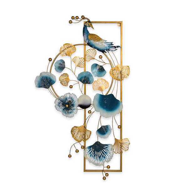 Elegant Peacock Metal Wall Art