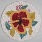 Handcrafted floral beaded placemat for dining table
