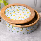 Opulent casserole serving box with sophisticated detailing

