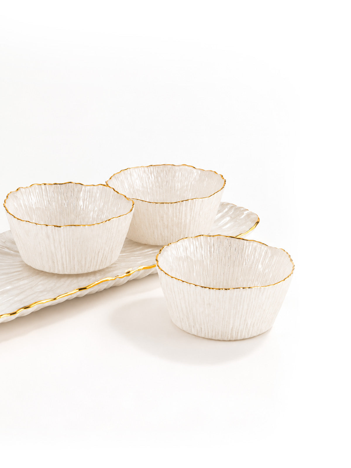White Grace serving bowl set

